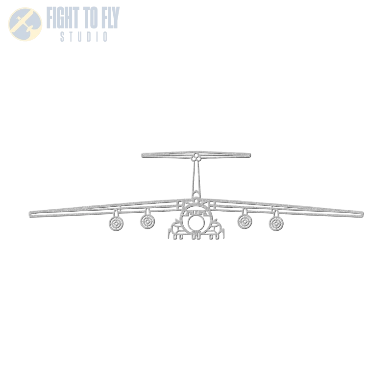 C-141B Front View Die Cut Metal Wall Art - Sign - Pilot gifts - WWII warbird t-shirt