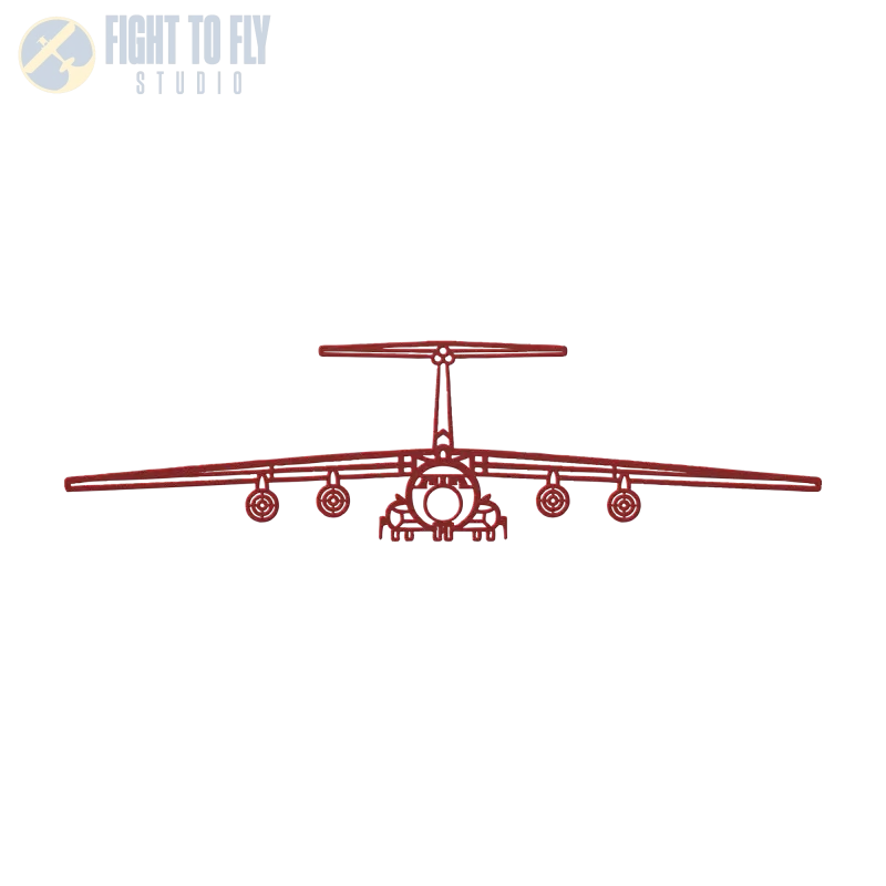 C-141B Front View Die Cut Metal Wall Art - Sign - Pilot gifts - WWII warbird t-shirt