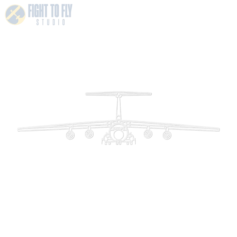 C-141B Front View Die Cut Metal Wall Art - Sign - Pilot gifts - WWII warbird t-shirt