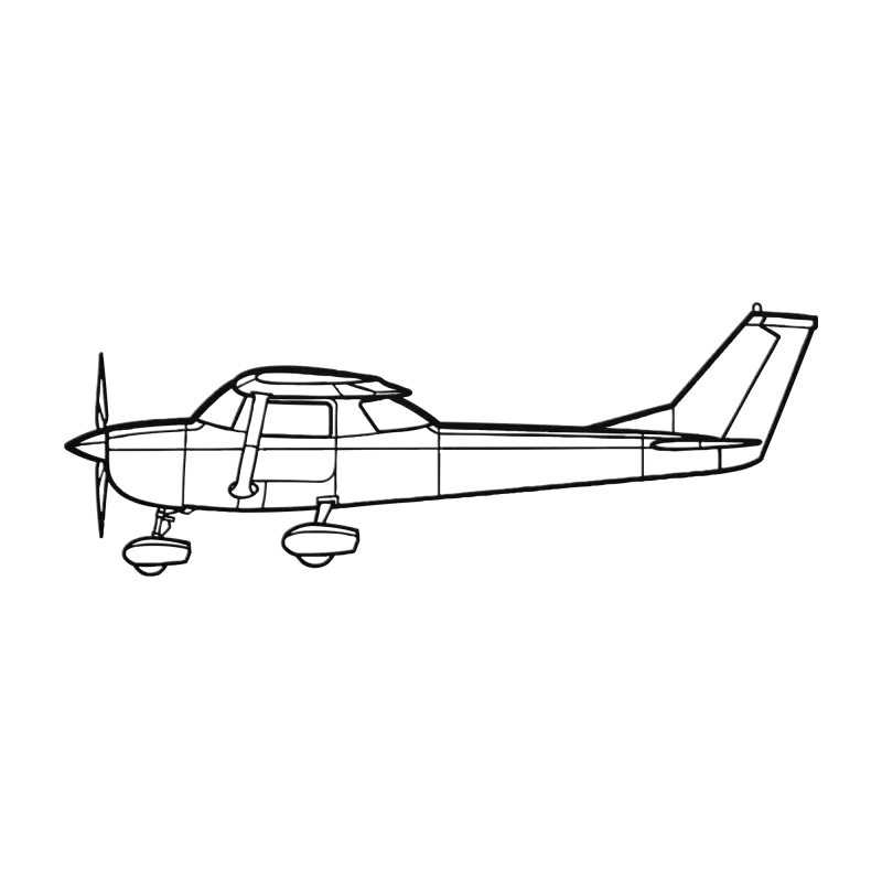 C-150 Die Cut Metal Wall Art - Sign - Pilot gifts - WWII warbird t-shirt