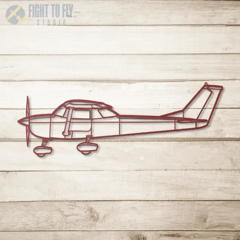 C-150 Die Cut Metal Wall Art - Sign - Pilot gifts - WWII warbird t-shirt