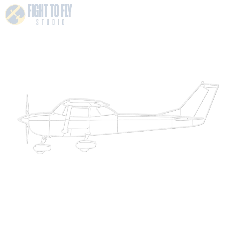 C-150 Die Cut Metal Wall Art - Sign - Pilot gifts - WWII warbird t-shirt
