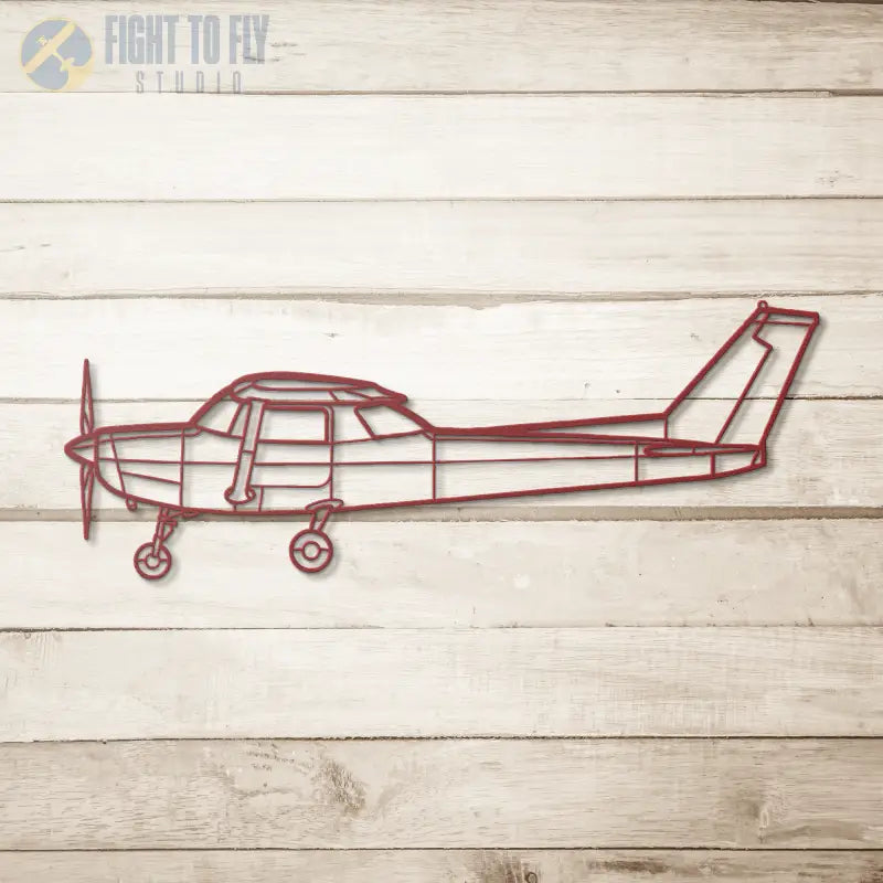 C 152 Die Cut Metal Wall Art - Sign - Pilot gifts - WWII warbird t-shirt