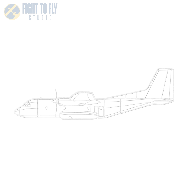 C-160 Die Cut Metal Wall Art - Sign - Pilot gifts - WWII warbird t-shirt