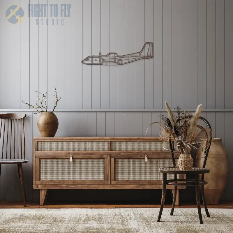 C-160 Die Cut Metal Wall Art - Sign - Pilot gifts - WWII warbird t-shirt