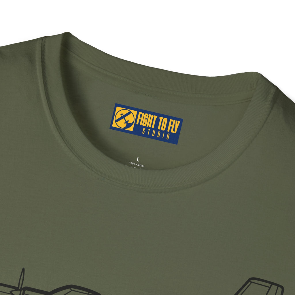 C-160 T-Shirt – Transall Tactical Military Transport Tee - Pilot gifts - WWII warbird t-shirt