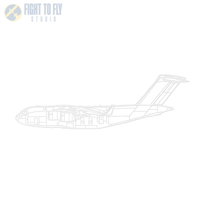 C-17 Airlifter Die Cut Metal Wall Art - Sign - Pilot gifts - WWII warbird t-shirt