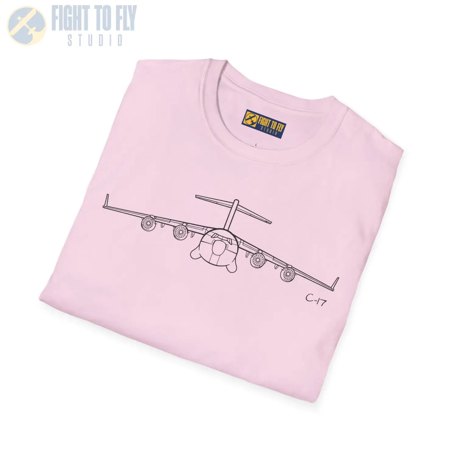 C-17 Globemaster III Front View T-Shirt - Pilot gifts - WWII warbird t-shirt