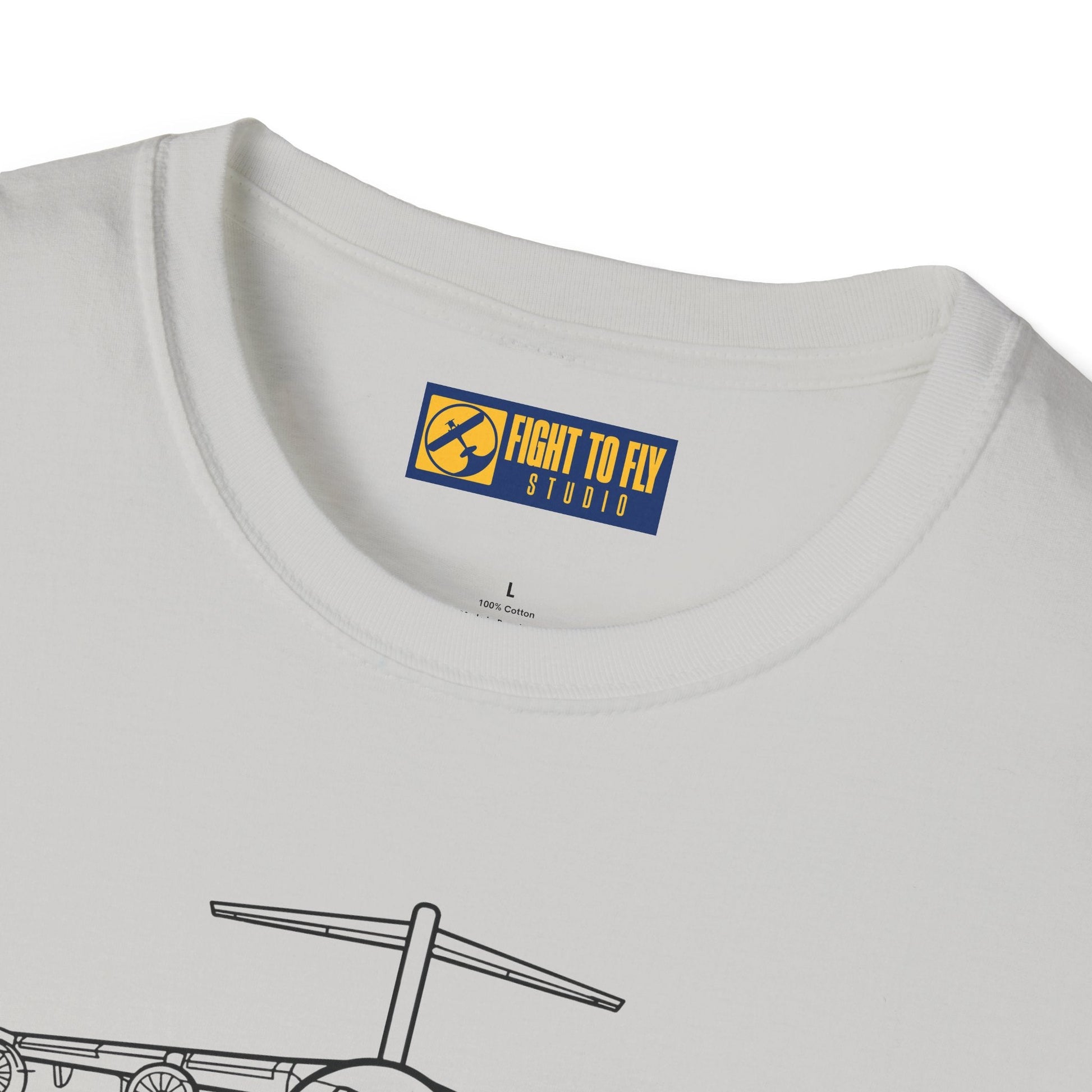 C-17 Front View T-Shirt – Globemaster III Heavy Lift Aircraft Tee - Pilot gifts - WWII warbird t-shirt