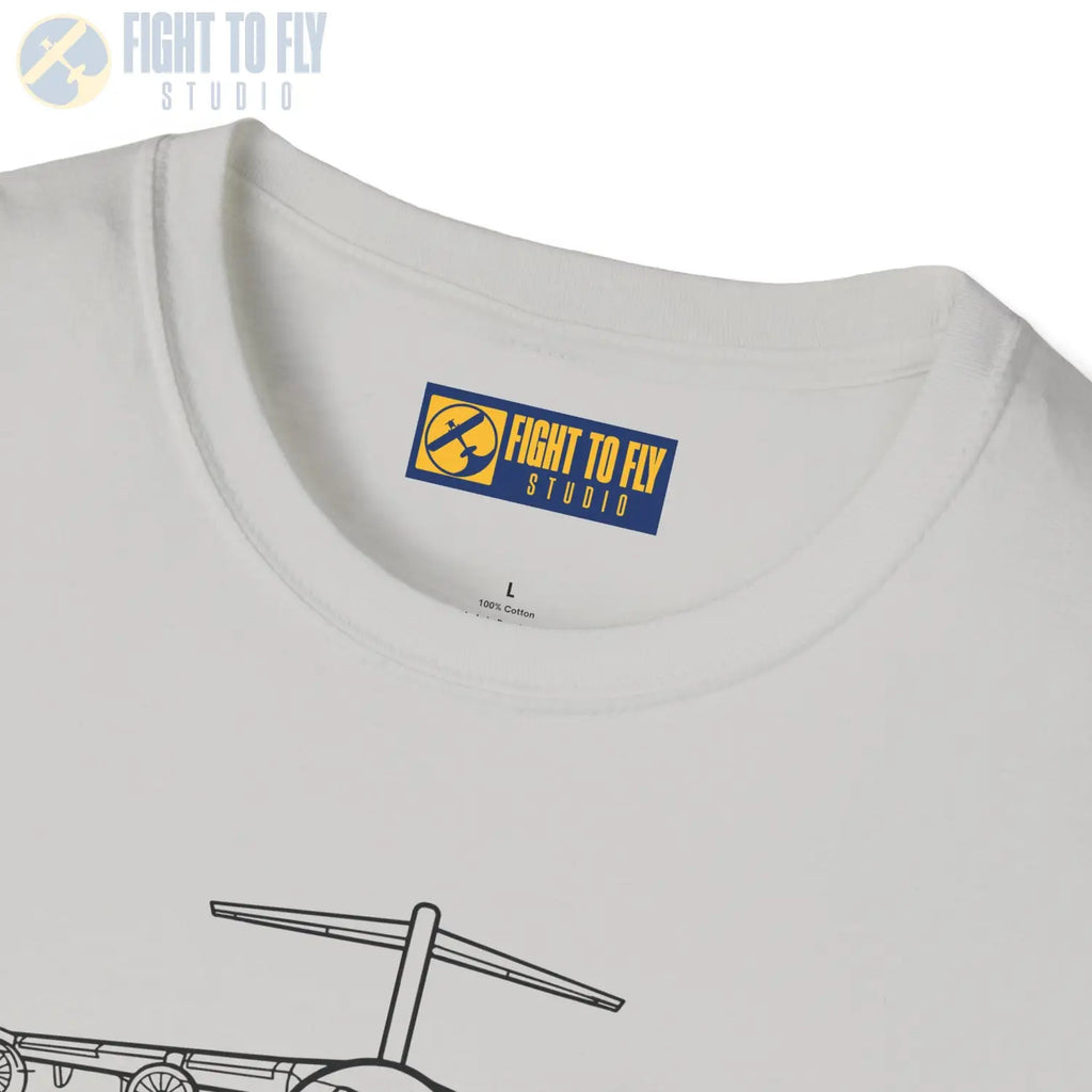 C-17 Globemaster III Front View T-Shirt - Pilot gifts - WWII warbird t-shirt