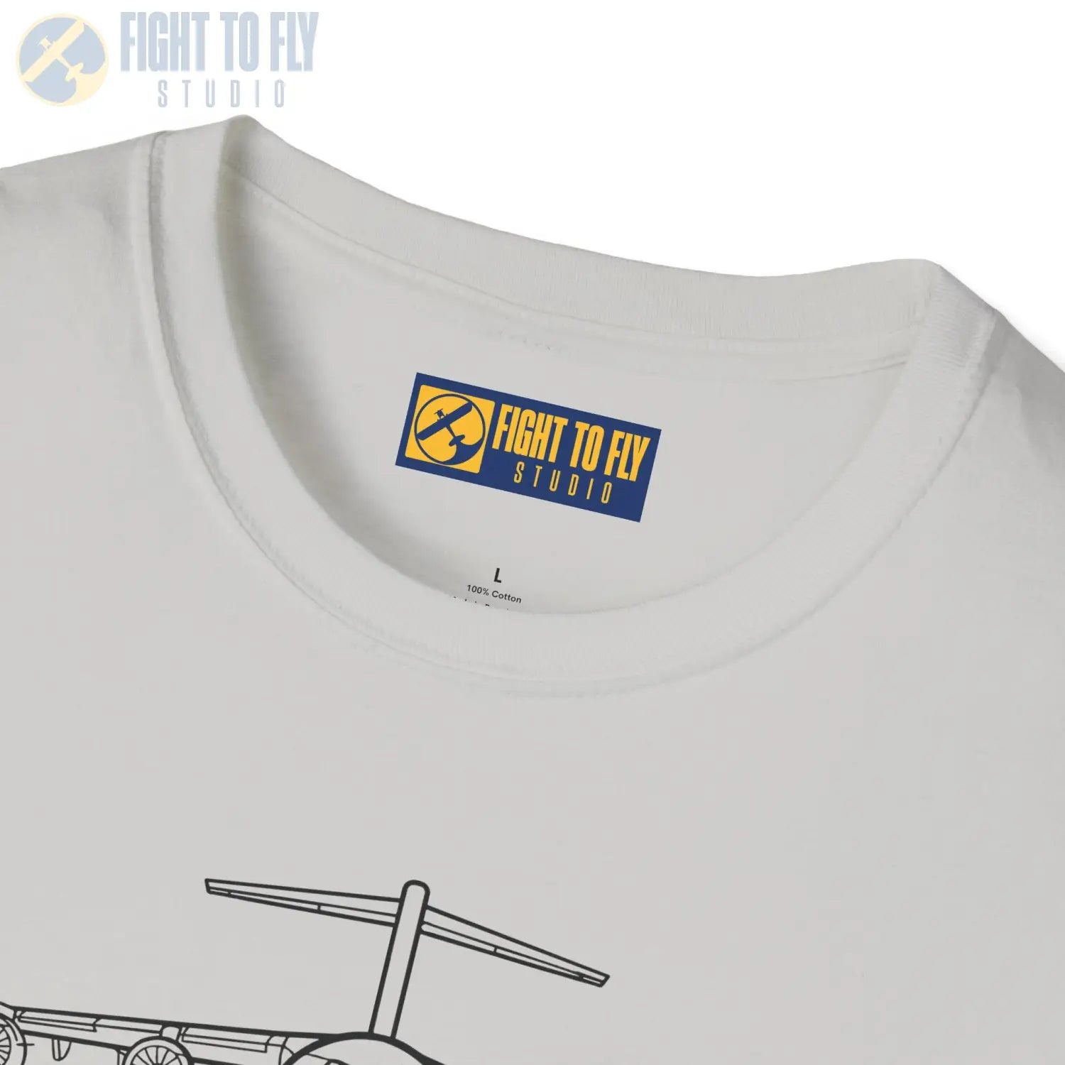 C-17 Globemaster III Front View T-Shirt - Pilot gifts - WWII warbird t-shirt
