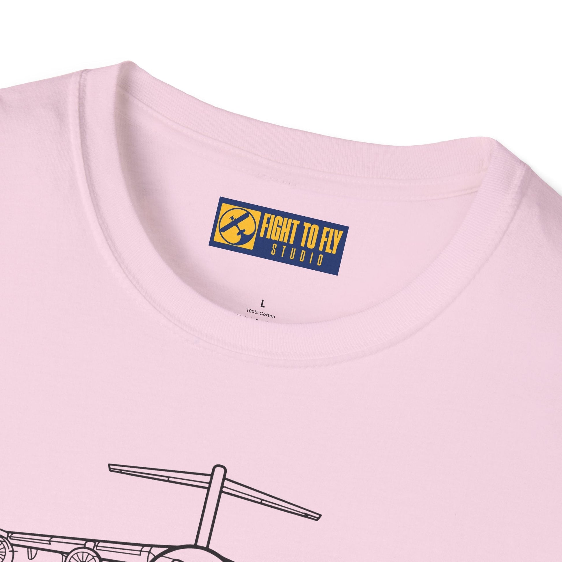 C-17 Front View T-Shirt – Globemaster III Heavy Lift Aircraft Tee - Pilot gifts - WWII warbird t-shirt