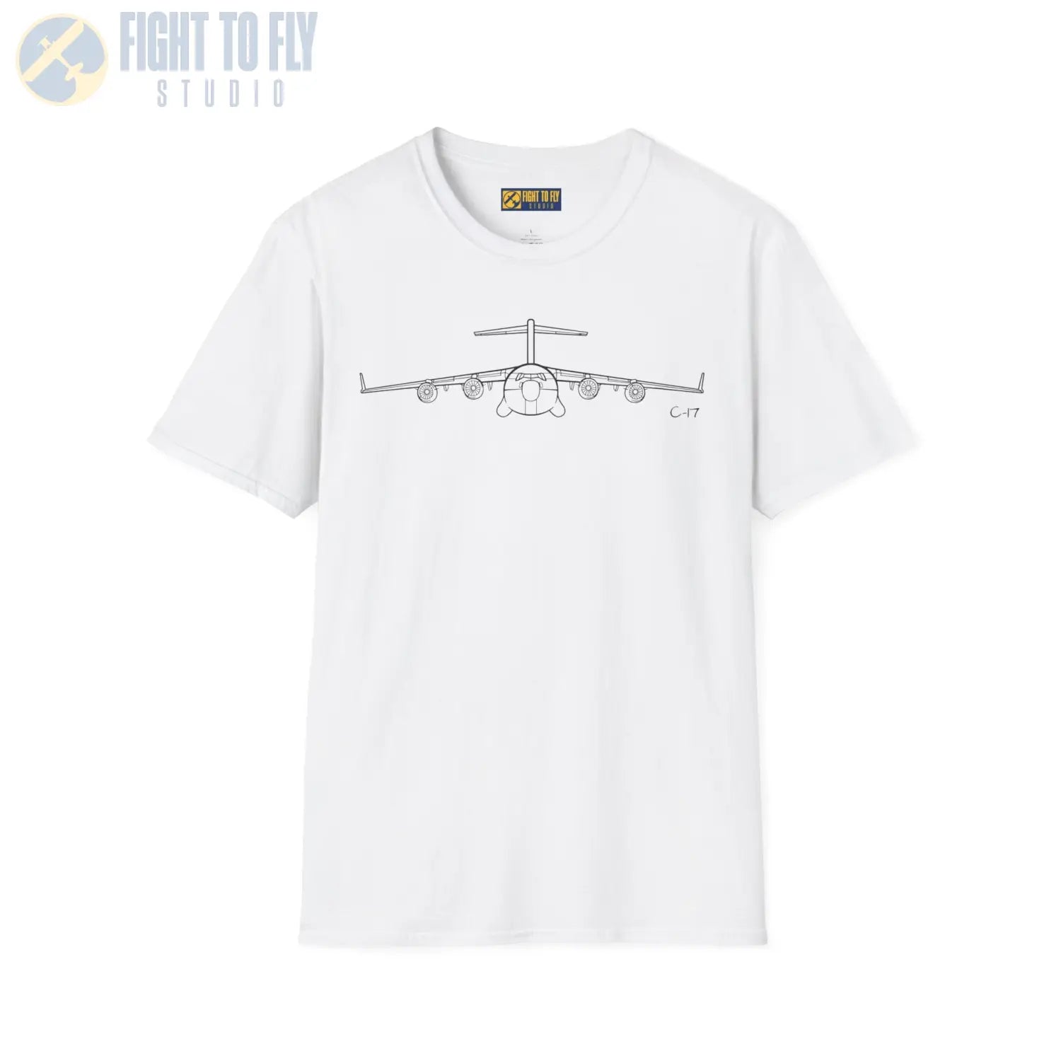 C-17 Globemaster III Front View T-Shirt - Pilot gifts - WWII warbird t-shirt