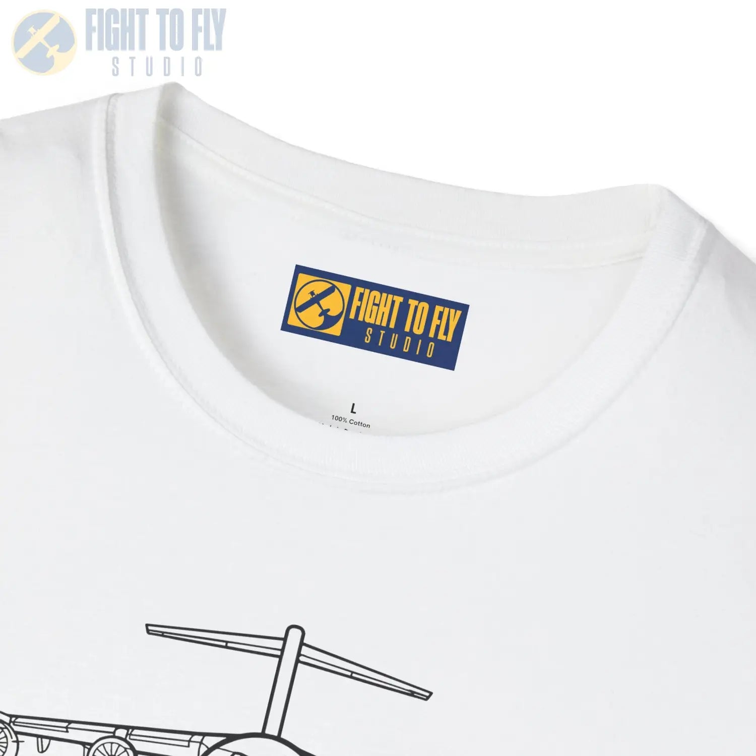C-17 Globemaster III Front View T-Shirt - Pilot gifts - WWII warbird t-shirt