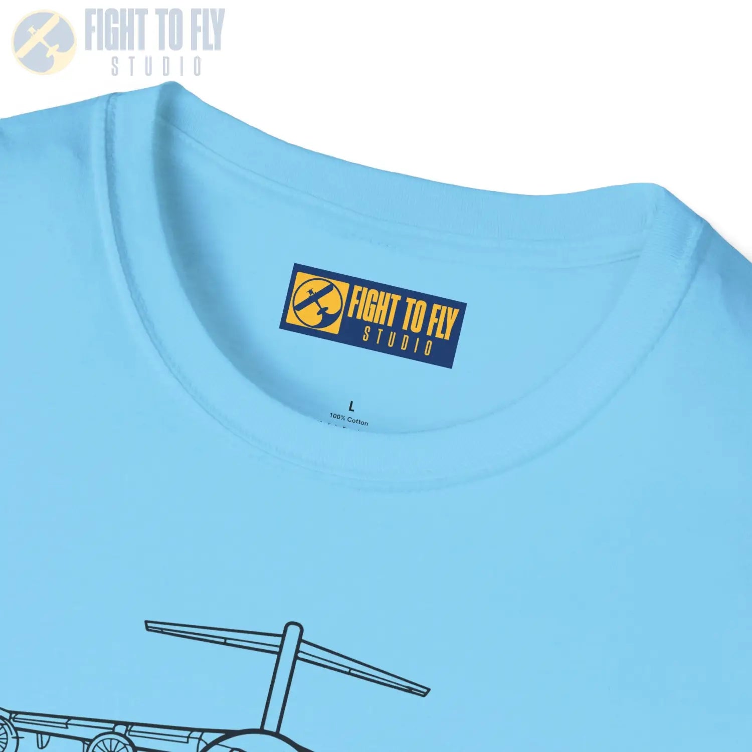 C-17 Globemaster III Front View T-Shirt - Pilot gifts - WWII warbird t-shirt