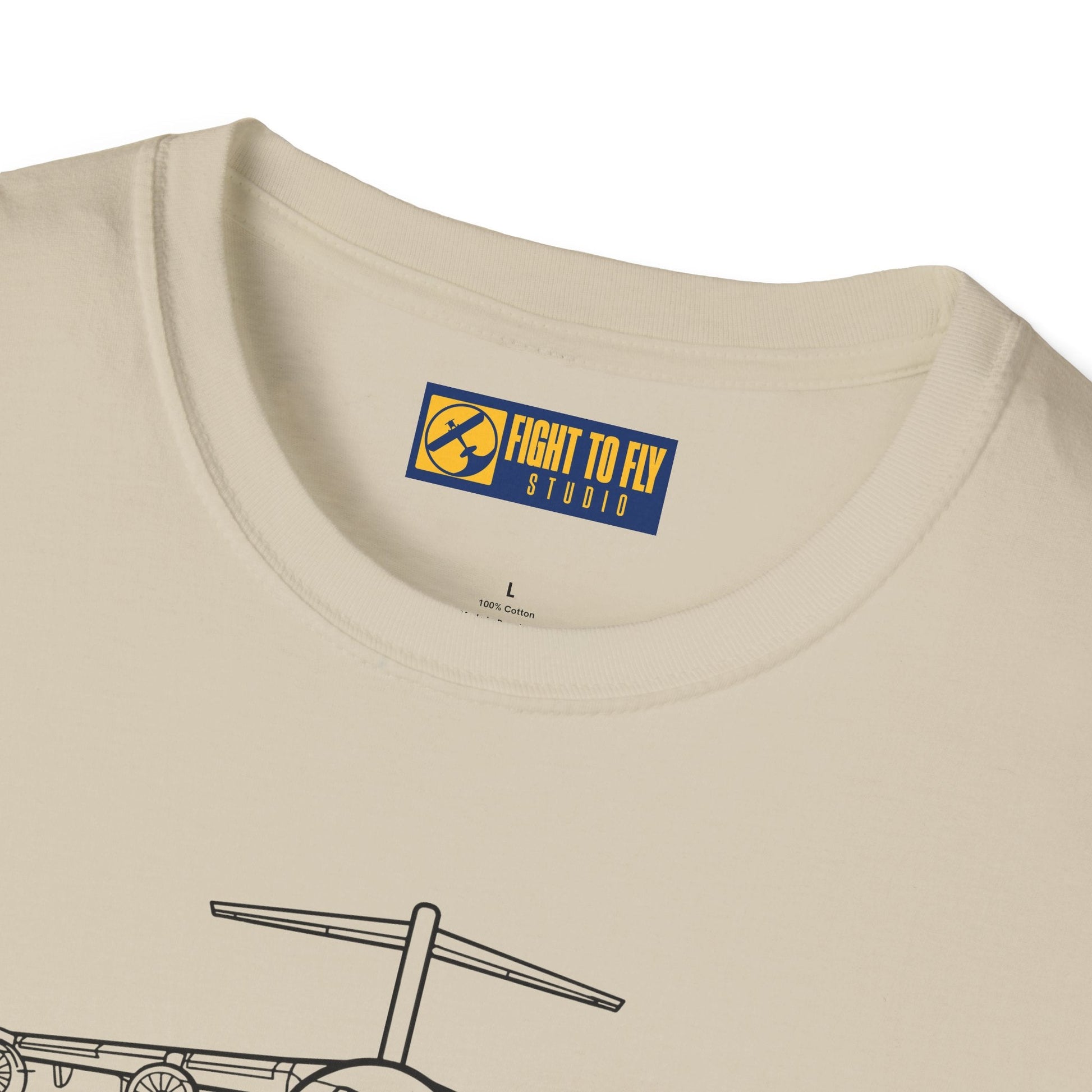 C-17 Front View T-Shirt – Globemaster III Heavy Lift Aircraft Tee - Pilot gifts - WWII warbird t-shirt