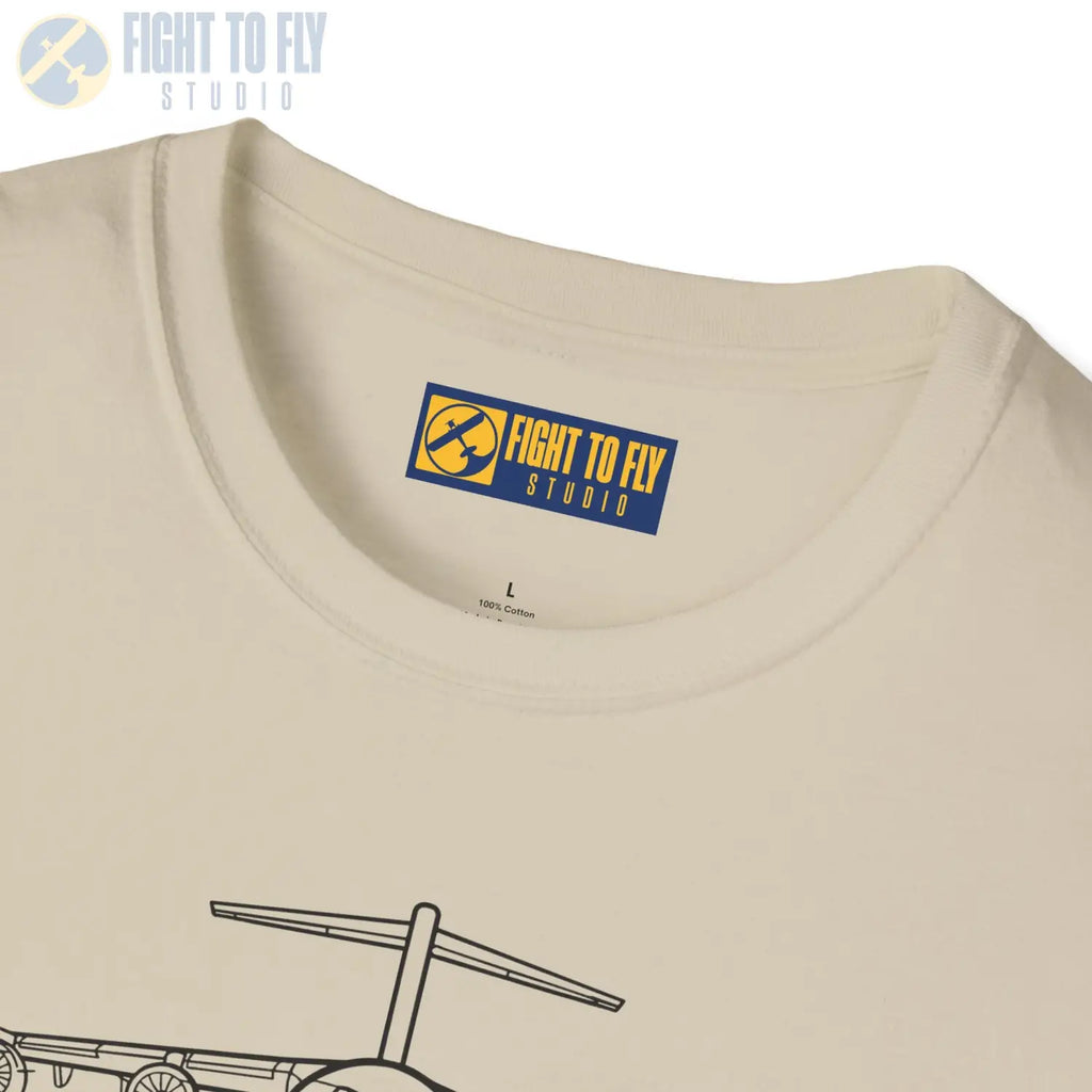 C-17 Globemaster III Front View T-Shirt - Pilot gifts - WWII warbird t-shirt