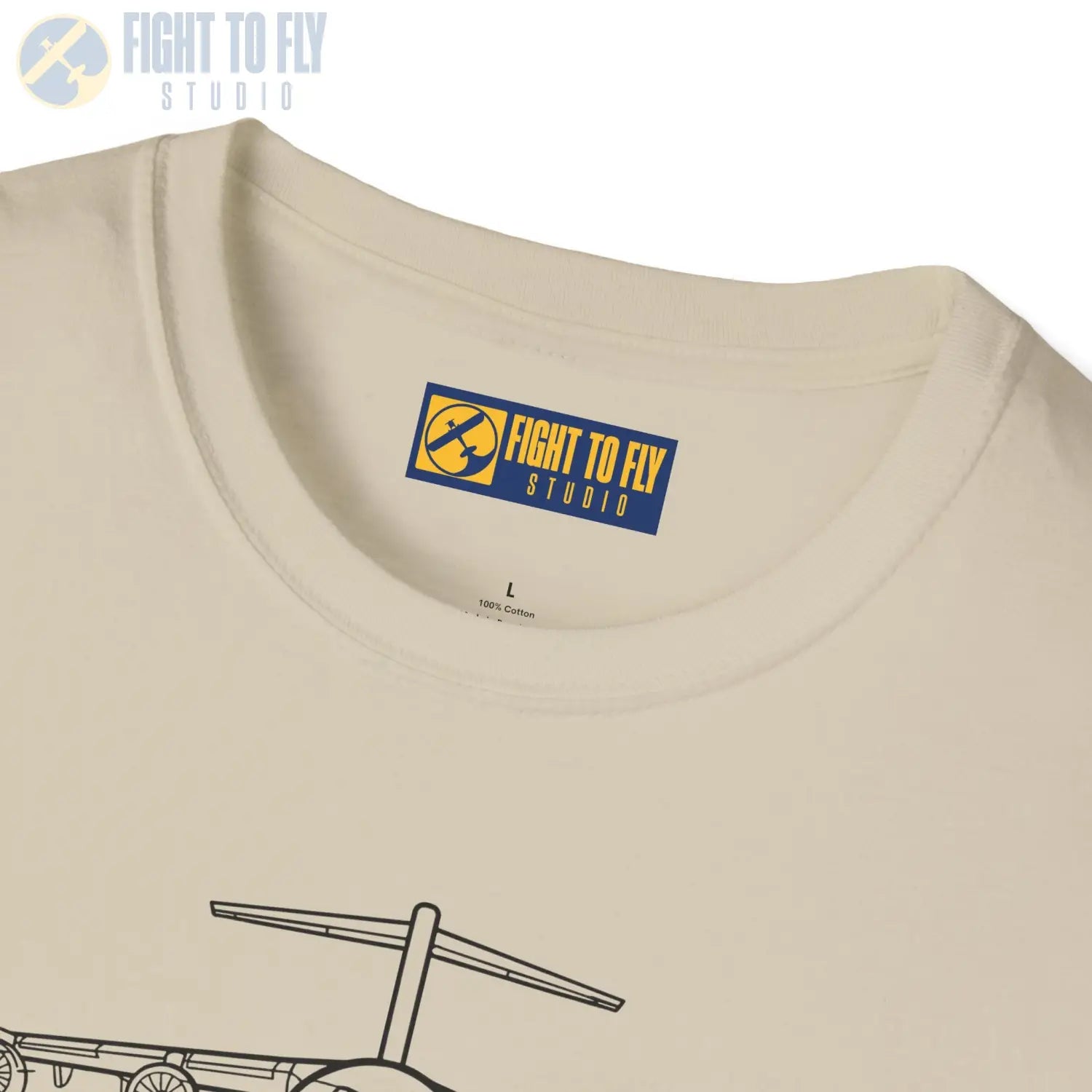C-17 Globemaster III Front View T-Shirt - Pilot gifts - WWII warbird t-shirt