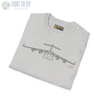 C-17 Globemaster III Front View T-Shirt - Pilot gifts - WWII warbird t-shirt