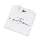 C-17 Globemaster III Front View T-Shirt - Pilot gifts - WWII warbird t-shirt