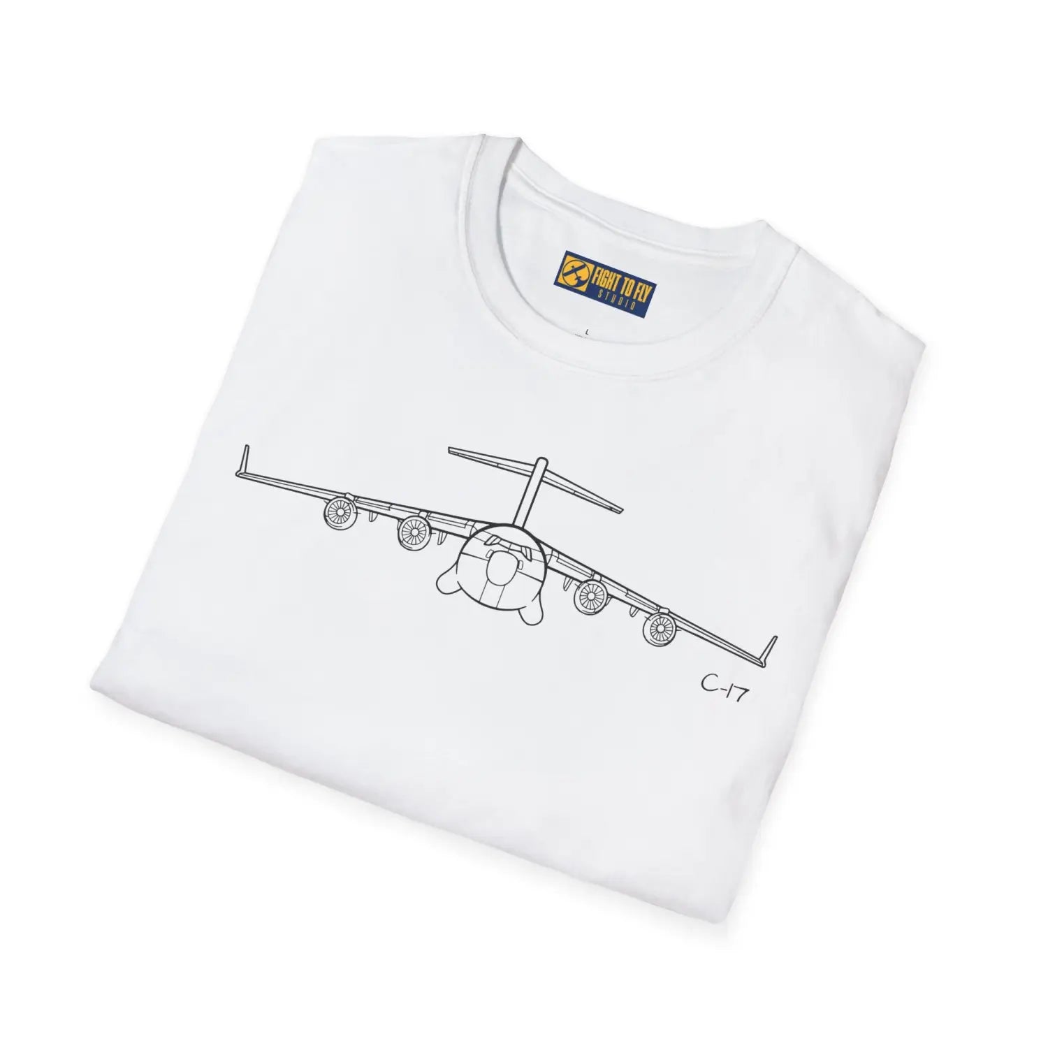 C-17 Globemaster III Front View T-Shirt - Pilot gifts - WWII warbird t-shirt