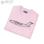 C-17 Globemaster III Side View - T-Shirt - Pilot gifts - WWII warbird t-shirt