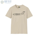 C-17 Globemaster III Side View - T-Shirt - Pilot gifts - WWII warbird t-shirt
