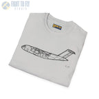 C-17 Globemaster III Side View - T-Shirt - Pilot gifts - WWII warbird t-shirt