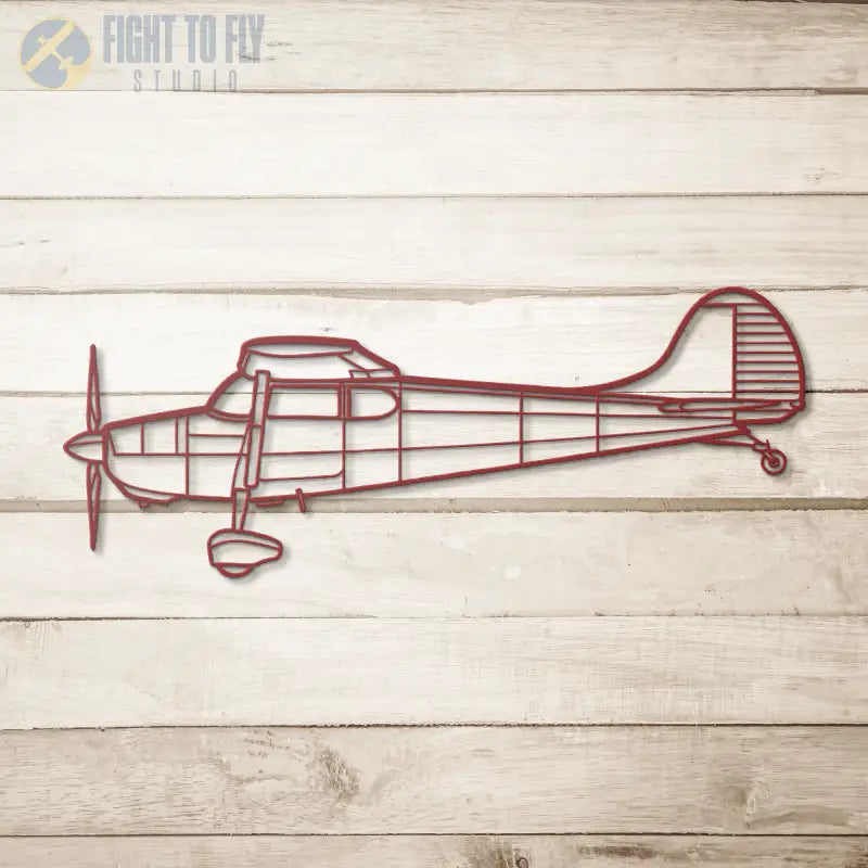 C 170B Die Cut Metal Wall Art - Sign - Pilot gifts - WWII warbird t-shirt