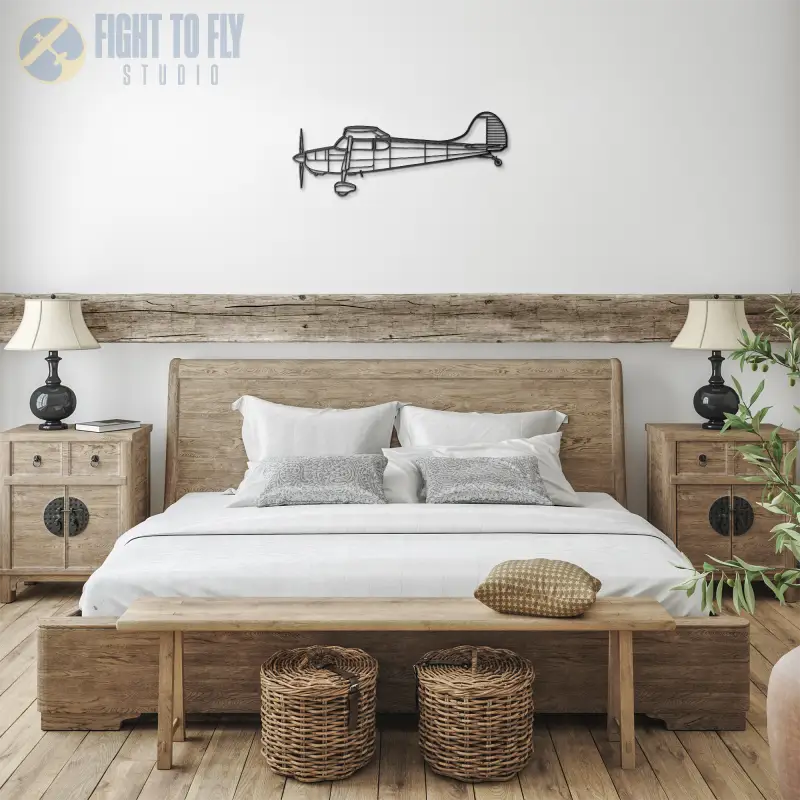 C 170B Die Cut Metal Wall Art - Sign - Pilot gifts - WWII warbird t-shirt