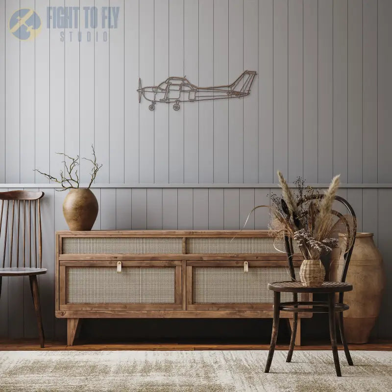 C 172 Die Cut Metal Wall Art - Sign - Pilot gifts - WWII warbird t-shirt