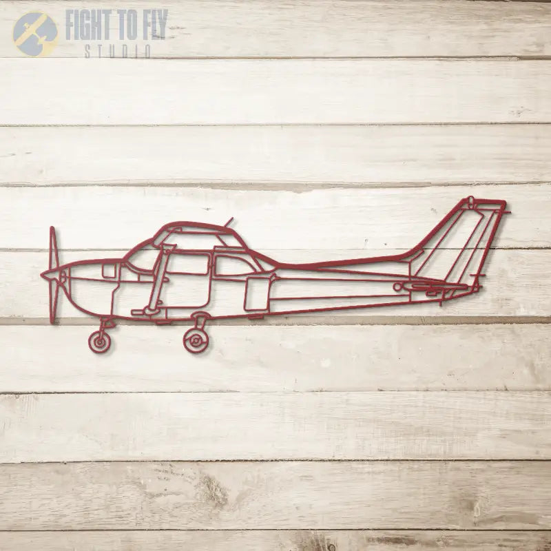 C 172 Die Cut Metal Wall Art - Sign - Pilot gifts - WWII warbird t-shirt