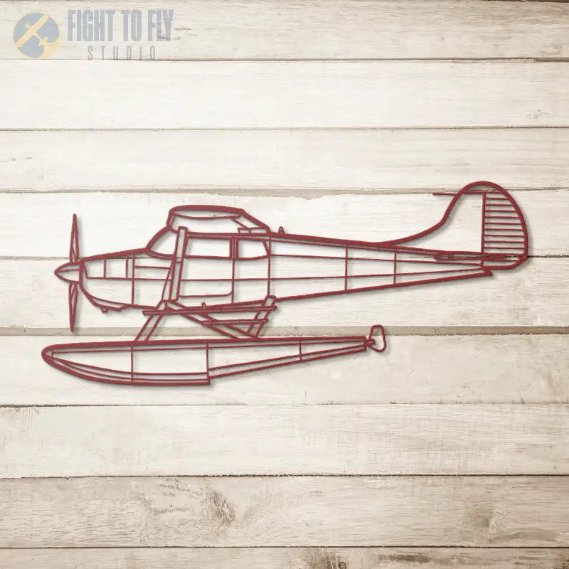 C 172B With Floats Die Cut Metal Wall Art - Sign - Pilot gifts - WWII warbird t-shirt