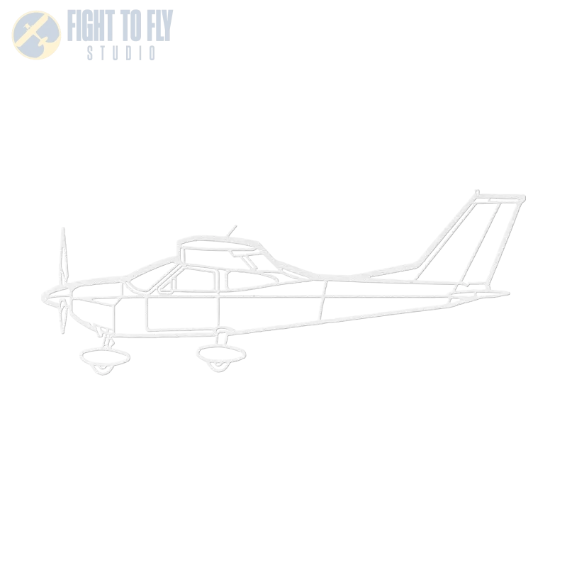 C 177B Fixed Gear Die Cut Metal Wall Art - Sign - Pilot gifts - WWII warbird t-shirt
