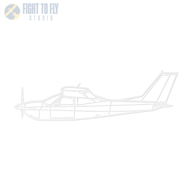 C 177RG Die Cut Metal Wall Art - Sign - Pilot gifts - WWII warbird t-shirt