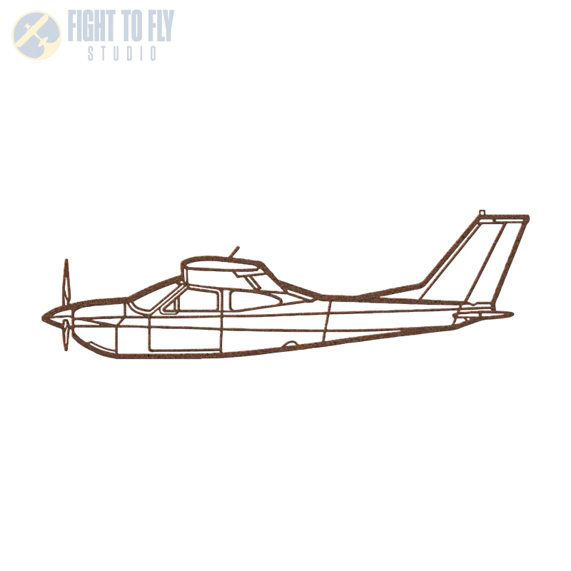 C 177RG Die Cut Metal Wall Art - Sign - Pilot gifts - WWII warbird t-shirt
