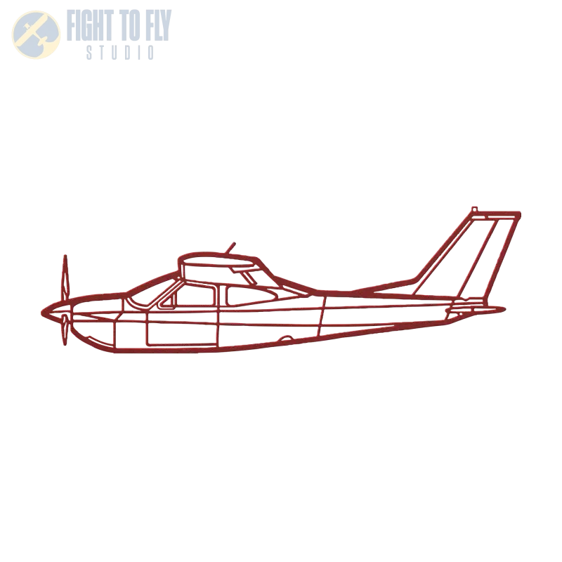 C 177RG Die Cut Metal Wall Art - Sign - Pilot gifts - WWII warbird t-shirt