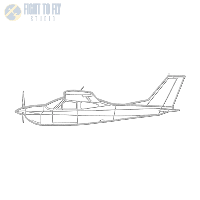 C 177RG Die Cut Metal Wall Art - Sign - Pilot gifts - WWII warbird t-shirt