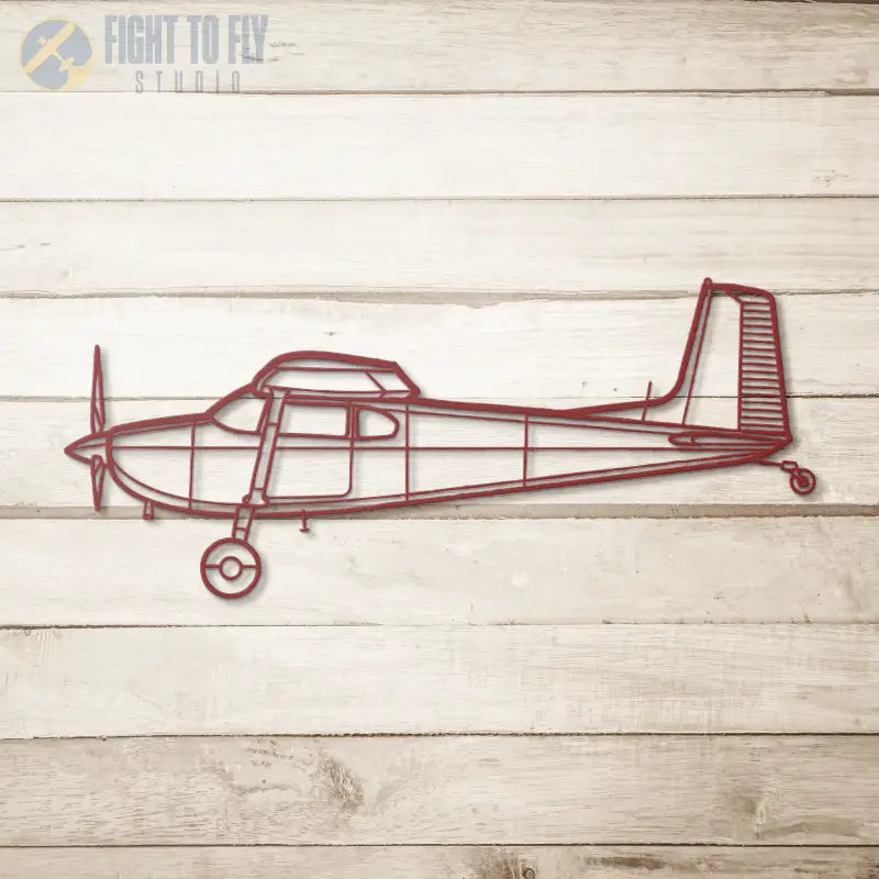 C 180F Die Cut Metal Wall Art - Sign - Pilot gifts - WWII warbird t-shirt