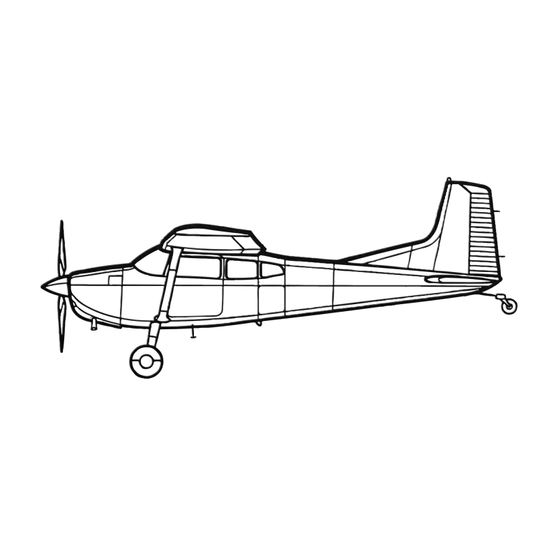 C 180K Die Cut Metal Wall Art - Sign - Pilot gifts - WWII warbird t-shirt