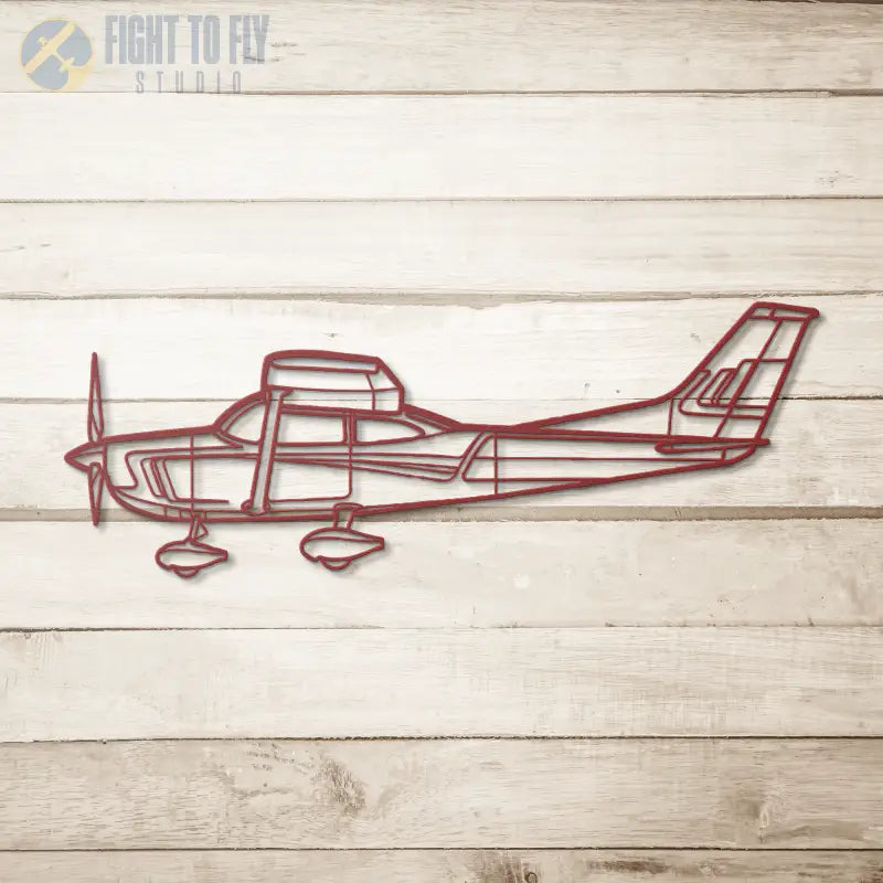C 182 Die Cut Metal Wall Art - Sign - Pilot gifts - WWII warbird t-shirt