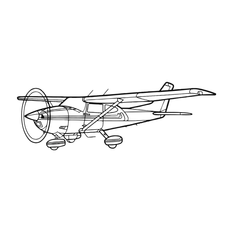 C 182K Die Cut Metal Wall Art - Sign - Pilot gifts - WWII warbird t-shirt