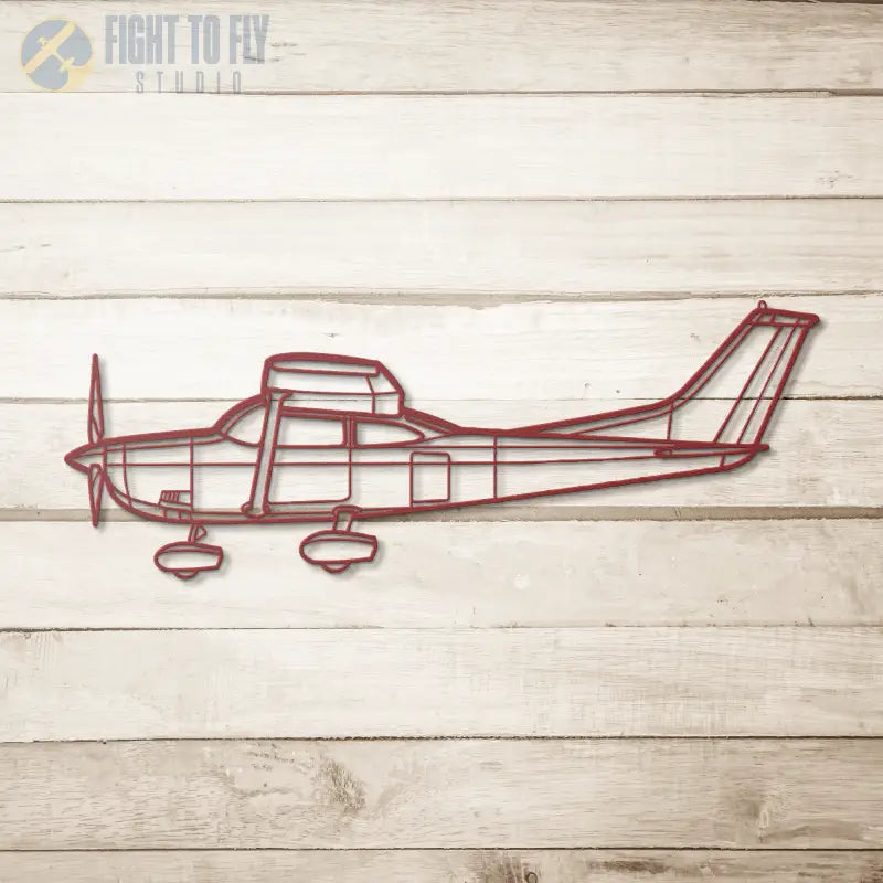 C 182P Die Cut Metal Wall Art - Sign - Pilot gifts - WWII warbird t-shirt