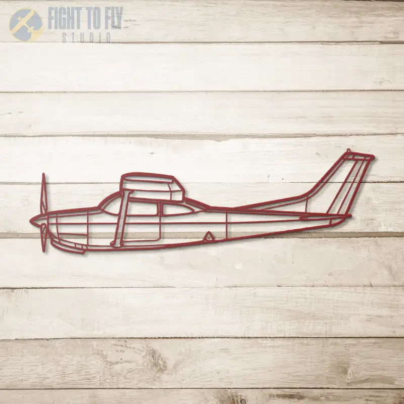 C 182RG Die Cut Metal Wall Art - Sign - Pilot gifts - WWII warbird t-shirt