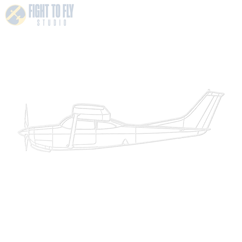 C 182RG Die Cut Metal Wall Art - Sign - Pilot gifts - WWII warbird t-shirt