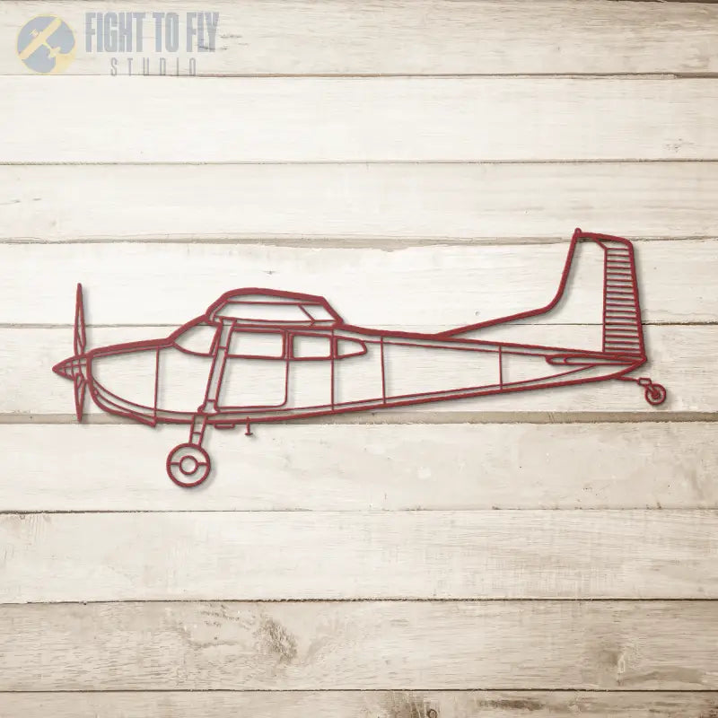 C 185F Die Cut Metal Wall Art - Sign - Pilot gifts - WWII warbird t-shirt