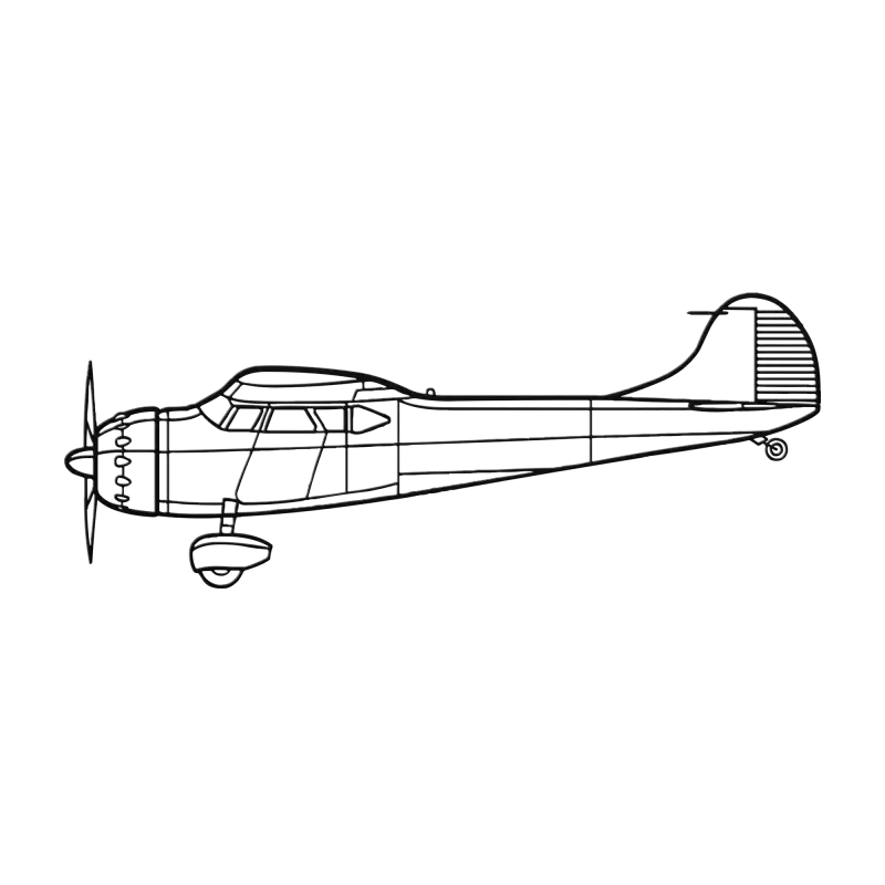 C 195 Die Cut Metal Wall Art - Sign - Pilot gifts - WWII warbird t-shirt