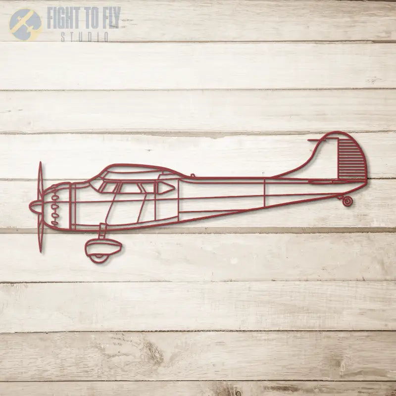 C 195 Die Cut Metal Wall Art - Sign - Pilot gifts - WWII warbird t-shirt