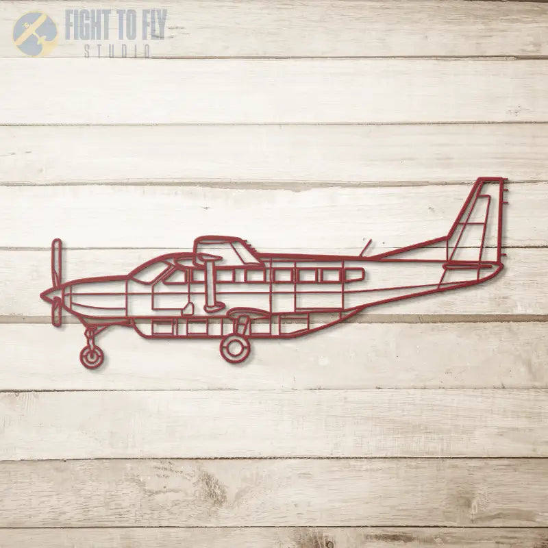 C 208 Die Cut Wall Art - Metal Sign - Pilot gifts - WWII warbird t-shirt
