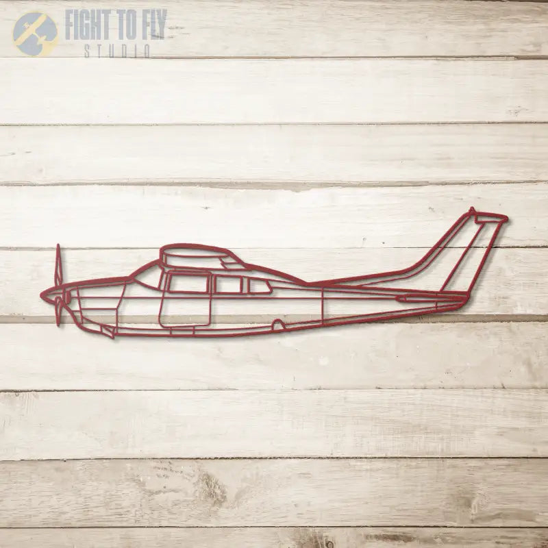 C 210 Die Cut Metal Wall Art - Sign - Pilot gifts - WWII warbird t-shirt